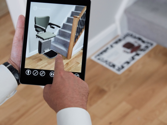 Handicare Vision virtual design app on iPad