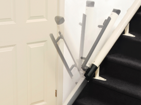 Handicare Stairlifts Freecurve folding hinged rail