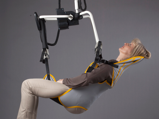 Barrier Free Ceiling Lfts Patient Sling with head support with patient positioner
