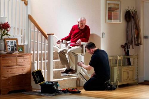 Handicare Stairlift installation